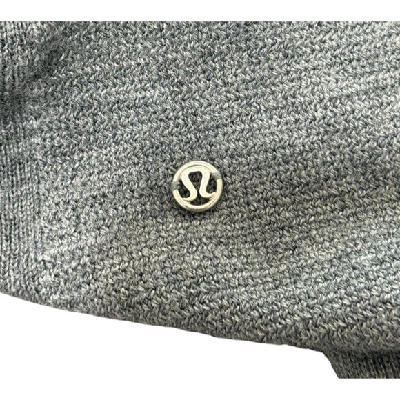 Lululemon Sit In Lotus Sweater Merino Wool Grey Long Sleeve Crew Neck Top XS - Picture 5 of 7